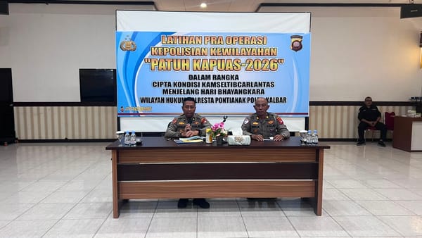 Perkuat Pemahaman dan Strategi Operasi, Polresta Pontianak Gelar Latpraops Patuh Kapuas 2026