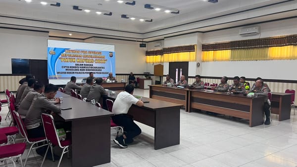 Polresta Pontianak Matangkan Pelaksanaan Operasi Patuh Kapuas 2026 Melalui Latpraops