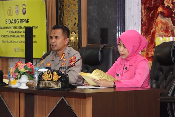 Jelang Pernikahan, 9 Pasang Calon Pengantin Ikuti Sidang BP4 di Polresta Pontianak