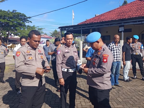 Gaktibplin Digelar di Polsek Pontianak Kota, SiPropam Pastikan Kepatuhan Personel terhadap Aturan