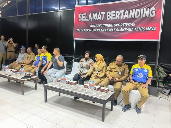 Kapolsek Pontianak Selatan Hadiri Turnamen Tenis Meja SD/SMP, Dukung Generasi Muda Berprestasi
