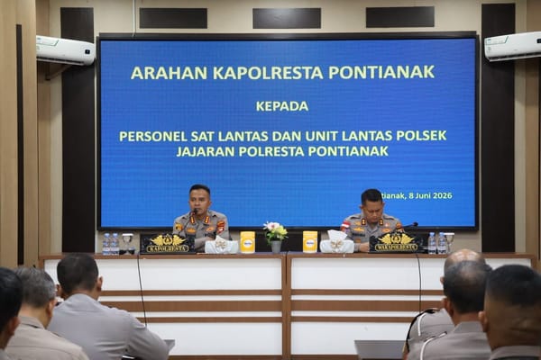 Perkuat Pelayanan Bersih dan Transparan, Kapolresta Pontianak Larang Keras Pungli dalam Penilangan