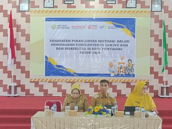 Dukung Perlindungan Kelompok Rentan, Sat Binmas Polresta Pontianak Ikuti Kegiatan Pencegahan Penelantaran Lansia dan Disabilitas