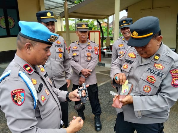 Perkuat Disiplin Anggota, Sie Propam Polresta Pontianak Gelar Gaktibplin di Polsek Jajaran