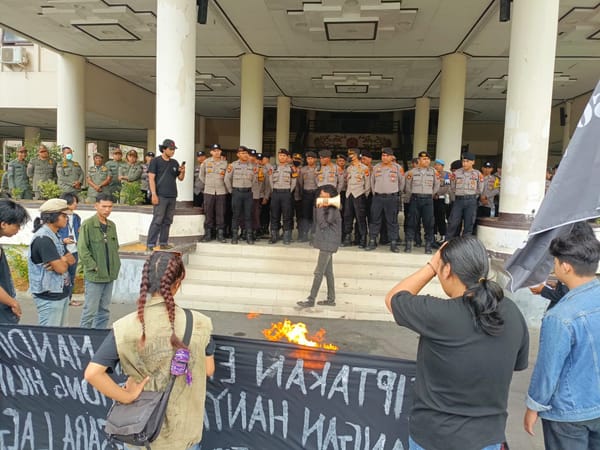 Aksi Solmadapar Berlangsung Kondusif, Polresta Pontianak Laksanakan Pengamanan Humanis