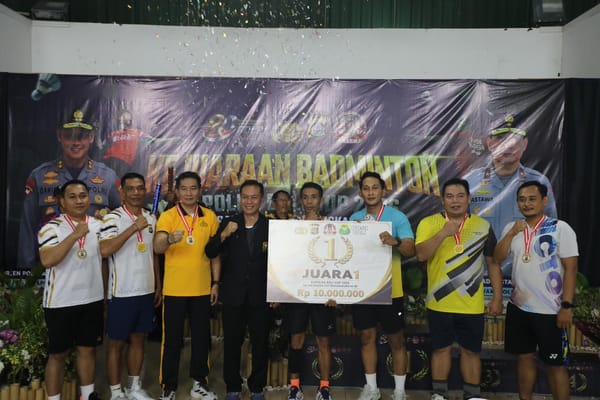 Semarak Hari Bhayangkara ke-80, Wakapolda Bali Tutup Kejuaraan Bulu Tangkis Kapolda Bali Cup 2026