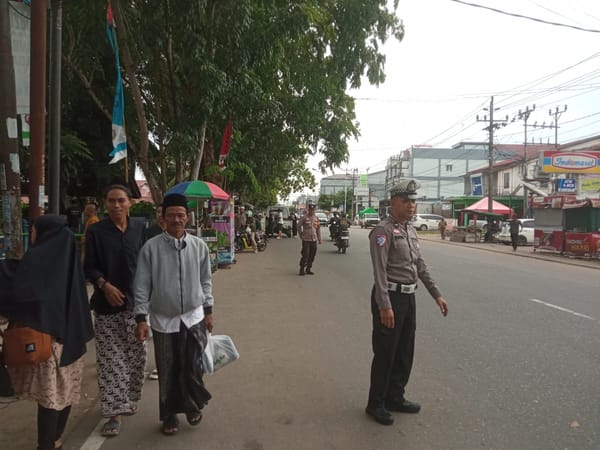 Haul ke-13 Pendiri Ponpes Walisongo Berlangsung Kondusif Berkat Pengamanan Polsek Pontianak Kota