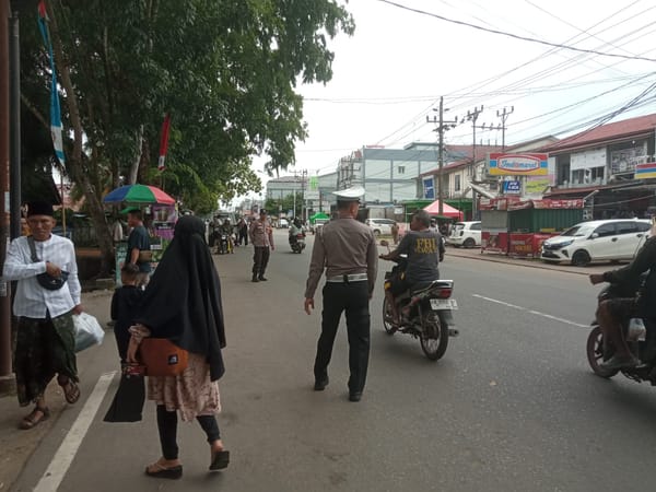Jaga Kekhidmatan dan Kelancaran Acara, Polsek Pontianak Kota Kawal Pengamanan Haul Pendiri Ponpes Walisongo