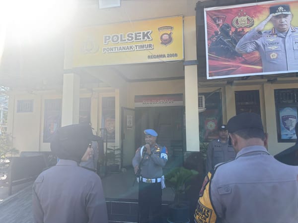 Tegakkan Disiplin Personel, Sipropam Polresta Pontianak Gelar Gaktibplin di Polsek Pontianak Timur