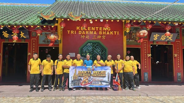 Sambut Hari Bhayangkara ke-80, Polresta Pontianak Gelar Bhakti Religi di Gereja