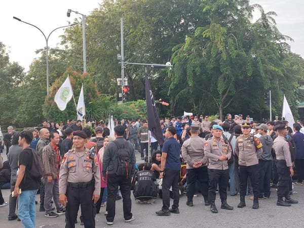 Humanis dan Profesional, Polresta Pontianak Amankan Aksi Unjuk Rasa Aliansi Masyarakat dan Mahasiswa