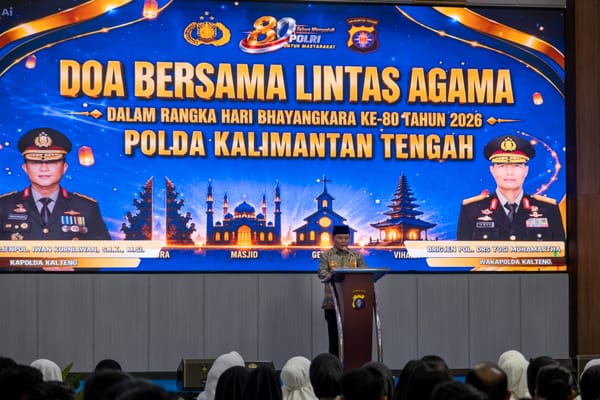 Jelang Hari Bhayangkara ke-80, Polda Kalteng Gelar Doa Bersama Lintas Agama