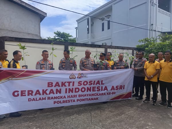 Hari Bhayangkara ke-80 Tahun 2026, Polresta Pontianak Ajak Masyarakat Sukseskan Gerakan Indonesia Asri