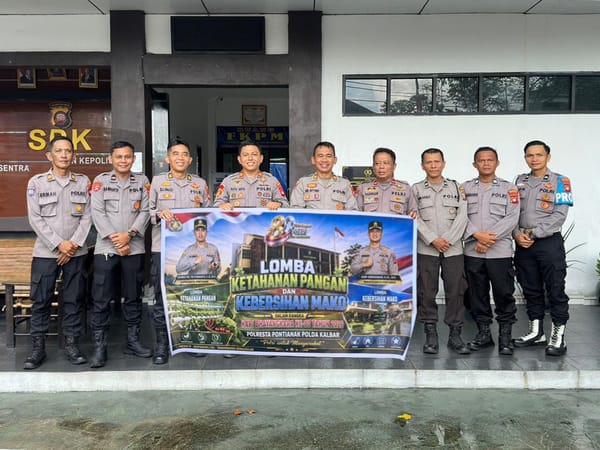 Perkuat Program Ketahanan Pangan, Polresta Pontianak Adakan Kompetisi Antar Polsek dalam Rangka HUT Bhayangkara ke-80