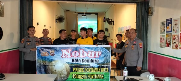 Semarak FIFA World Cup 2026, Polresta Pontianak Ajak Masyarakat Nobar dalam Suasana Aman dan Guyub
