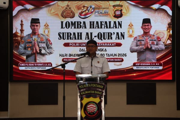 Polresta Pontianak Gelar Lomba Hafalan Surah Al-Qur'an, Juara Pertama Raih Hadiah Umrah
