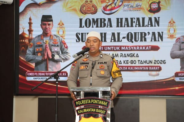 Semarak Hari Bhayangkara ke-80, Polresta Pontianak Hadirkan Lomba Hafalan Surah Al-Qur'an Berhadiah Umrah