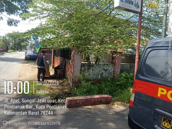 Patroli Enggang Polsek Pontianak Barat Perkuat Himbauan Kamtibmas untuk Mencegah Tindak Pencurian