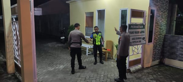 Sambang Dialogis Patroli Enggang Polsek Pontianak Kota, Satpam Golden Platinum Residence Diimbau Aktif Jaga Keamanan Lingkungan