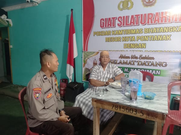 Bhabinkamtibmas Kelurahan Sei Jawi Dalam Laksanakan Sambang Dialogis, Ajak Warga Antisipasi Pencurian dan Gangguan Kamtibmas