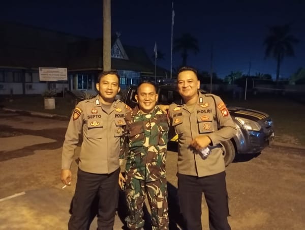Monitoring Situasi Kamtibmas Patroli Enggang Polsek Pontianak Utara Sambangi Kantor PLN Siantan
