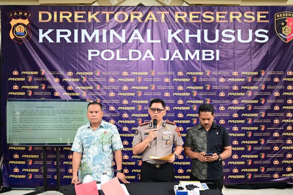 Polda Jambi Ungkap Kasus Peredaran BBM Ilegal, Amankan 6.163 Liter Solar Olahan Ilegal