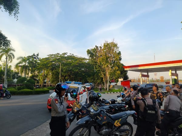 Patroli Enggang Resta bubarkan  Balap Liar di Pontianak