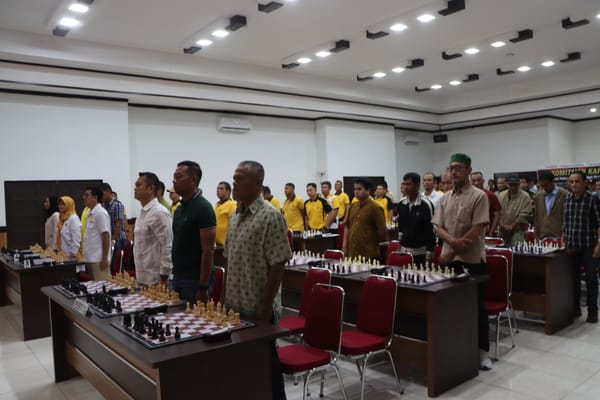 Semarak Hari Bhayangkara ke-80, Polresta Pontianak Gelar Turnamen Catur untuk Pererat Kebersamaan