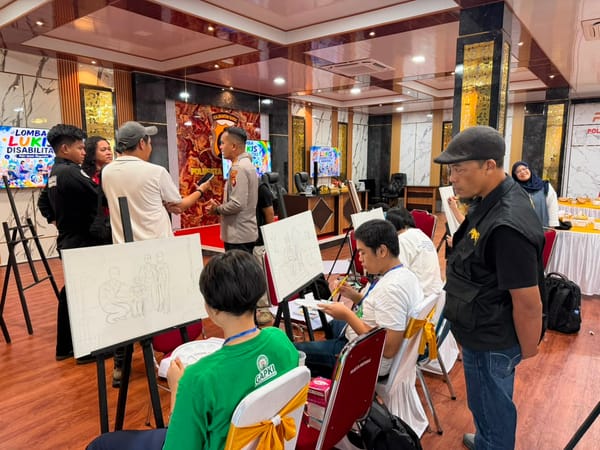 Polresta Pontianak Gelar Lomba Lukis Disabilitas, Wujud Kepedulian dan Inklusivitas di Hari Bhayangkara ke-80