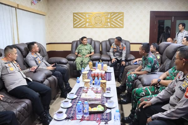 Perkuat Sinergitas Antar Instansi, Kapolresta Pontianak Silaturahmi ke Kodim 1207/Pontianak
