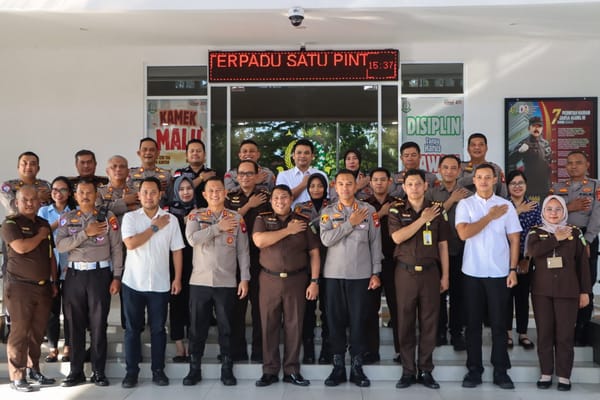 Pererat Kolaborasi Penegakan Hukum, Kapolresta Pontianak Kunjungi Kejaksaan Negeri Pontianak
