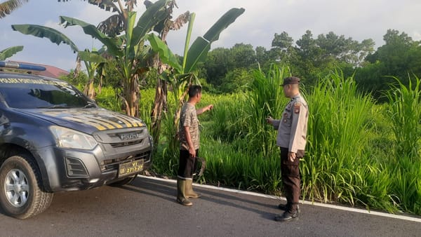 Cegah Kebakaran Hutan dan Lahan, Polsek Pontianak Utara Gencarkan Patroli serta Himbauan Preventif
