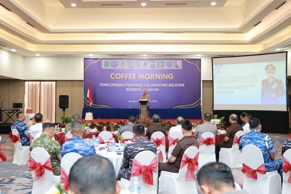 Polda Kalsel Gelar Coffee Morning Bersama Forkopimda, Perkuat Sinergitas Lintas Instansi