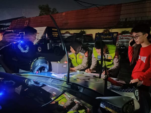 Jaga Kondusivitas Malam Minggu, Satlantas Polresta Pontianak Gencarkan Patroli Antibalap Liar