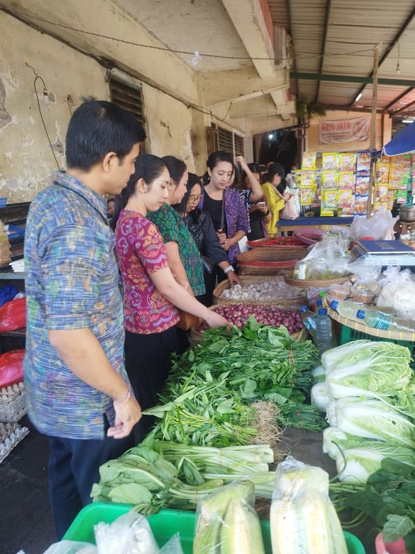 Polda Bali Perketat Pengawasan Pangan, Satgas Saber Pangan Sidak Pasar Kreneng