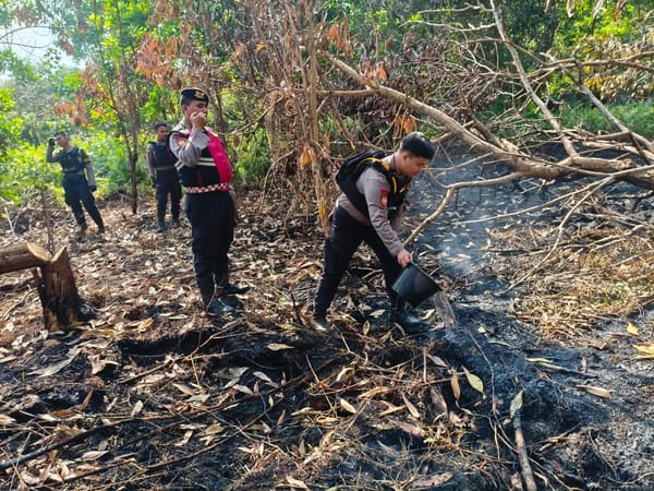 Patroli Karhutla, Polisi Pastikan Tak Ada Titik Api di Pontianak Selatan-Tenggara