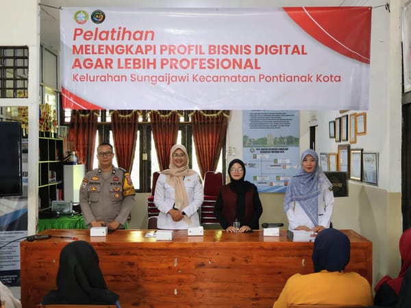 Bhabinkamtibmas Polsek Pontianak Kota Hadiri Pelatihan Melengkapi Profil Bisnis Digital Agar Lebih Profesional