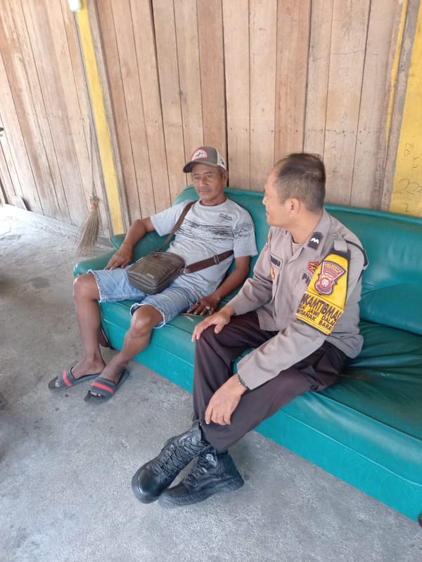 Lewat Giat Sambang, Bhabinkamtibmas Sei Jawi Dalam Imbau Warga Waspadai Aksi Pencurian