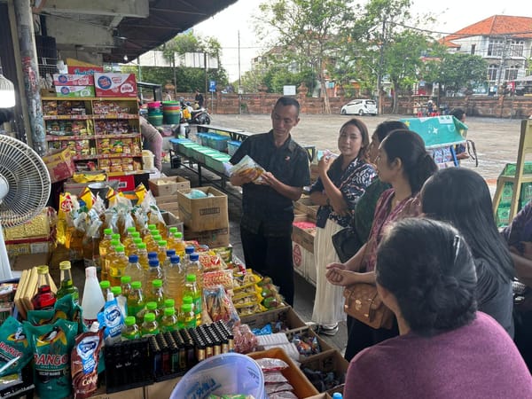 Sidak Pasar Kreneng, Satgas Saber Pangan Polda Bali Pastikan Pedagang Patuhi Aturan Harga