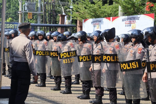 Latihan Fungsi Dalmas Jadi Upaya Sat Samapta Polresta Pontianak Tingkatkan Kemampuan Personel