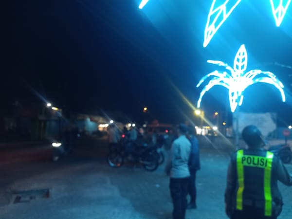 Personil Polsek Pontianak Barat Laksanakan Patroli Malam Minggu Aman Antisipasi Gangguan Kamtibmas