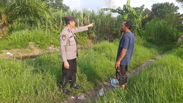 Wujudkan Lingkungan Aman dari Karhutla, Polsek Pontianak Utara Rutin Edukasi Masyarakat agar Tidak Membakar Lahan