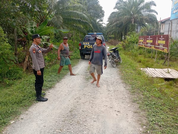 Patroli Karhutla Ditingkatkan, Polsek Pontianak Utara Ajak Warga Jaga Kelestarian Lingkungan