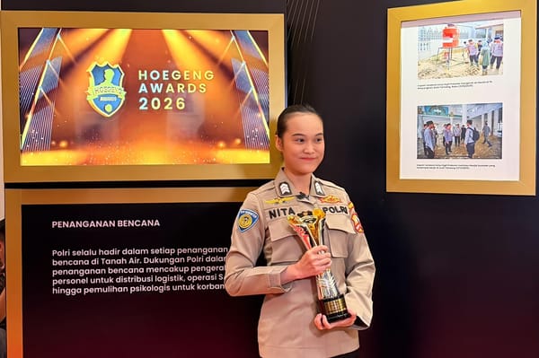 Dedikasi dan Inovasi Mendunia, Brigadir Renita Rismayanti Sabet Hoegeng Awards 2026 Berkat Digitalisasi Data Kriminal Misi PBB