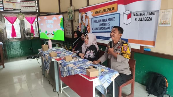 Bhabinkamtibmas Siantan Hilir Jadi Narasumber Sosialisasi Kurikulum 2026, Sampaikan Edukasi Kamtibmas kepada Peserta