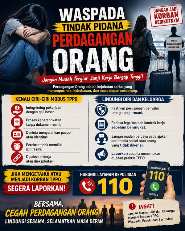 Cegah TPPO, Polda Bali Gencarkan Imbauan dan Edukasi kepada Masyarakat