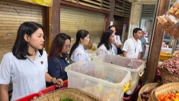 Polda Bali Perketat Pengawasan Pangan, Satgas Saber Pangan Sidak Pasar Kreneng
