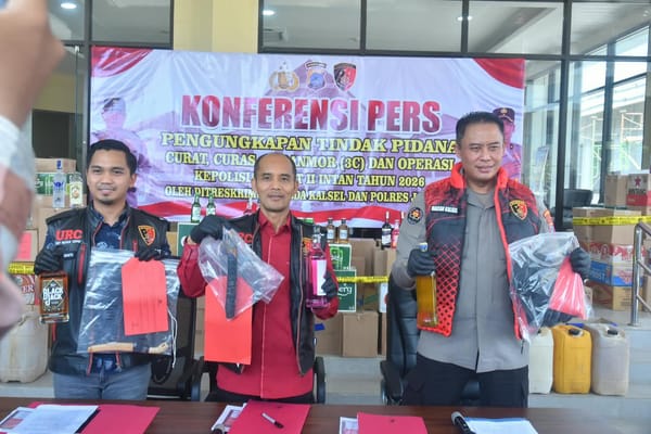 Gelar Operasi Sikat II Intan 2026, Polda Kalsel & Jajaran Ringkus 126 Tersangka Kasus Kejahatan