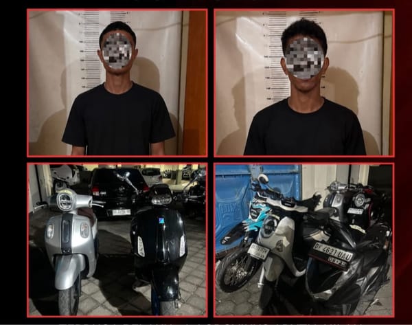 Nekat Rampas Motor Vespa Berkedok Debt Collector Dua Pelaku Di Bekuk Resmob Polda Bali
