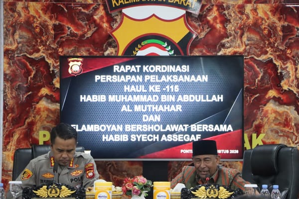 Rakor Digelar, Polresta Pontianak Siapkan Pengamanan Haul ke-15 dan Flamboyan Bersholawat